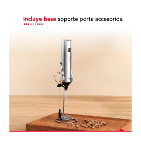 Espumador Batidor Thorben USB Inox Dual Milk Frother