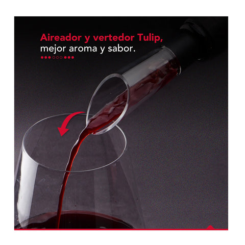 Descorchador Eléctrico Set de Vino Thorben Usb Wine Set