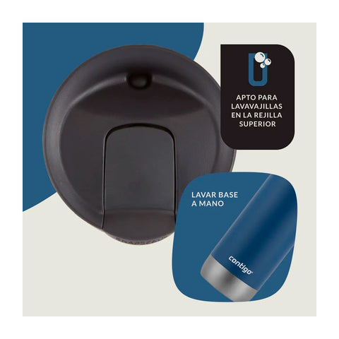 Vaso Térmico Contigo Huron 2.0 Azul 473ml