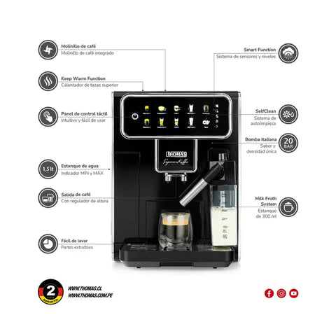 Cafetera Automática Thomas TH-175DEML SupremaKaffee