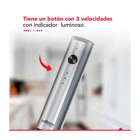 Espumador Batidor Thorben USB Inox Dual Milk Frother