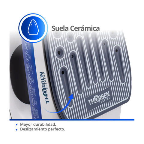 Plancha a Vapor Thorben Led XL 2200W