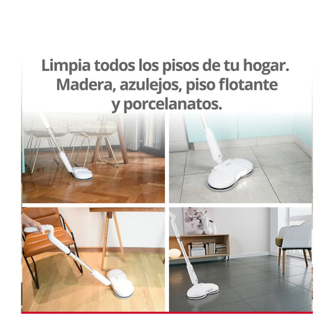 Mopa Pulidora Enceradora Thorben Inalambrica Spin Bot 4x