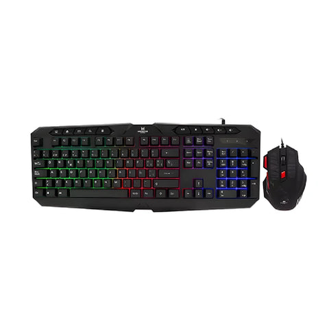 Kit Gamer Monster Games Initiation 2 en 1 Teclado + Mouse RGB