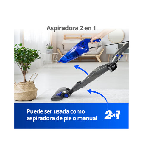 Aspiradora Vertical 2 en 1 Thorben Thor 2X Plugged 800W