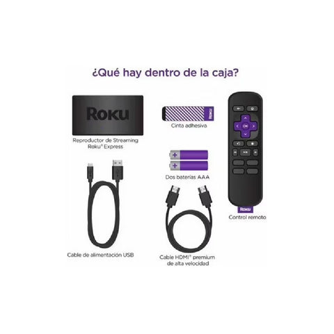 Dispositivo de Streaming Roku Express 3930R HD Streaming Player (OPEN BOX)