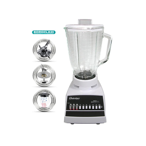 Licuadora Oster 4172 10 Vel 1.25L 300W Blanca