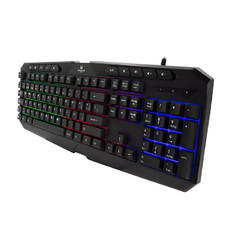 Kit Gamer Monster Games Initiation 2 en 1 Teclado + Mouse RGB