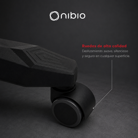Silla Gamer Nibio Rex V2 Reclinable Apoyapies Roja