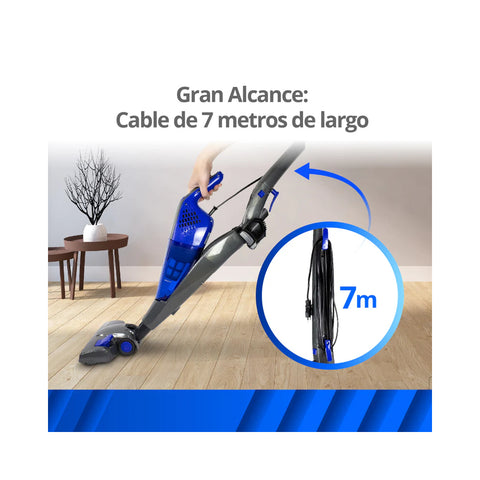 Aspiradora Vertical 2 en 1 Thorben Thor 2X Plugged 800W
