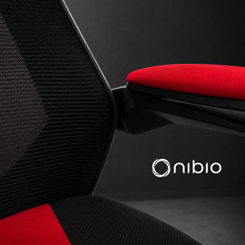 Silla Gamer Nibio Rex V2 Reclinable Apoyapies Roja