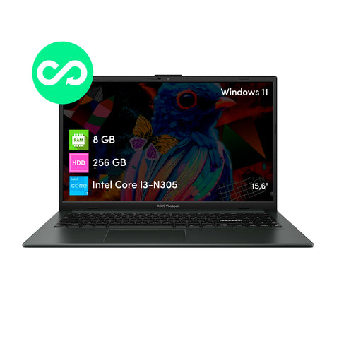 Notebook Asus Vivobook Intel Core i3 8GB 256GB SSD W11 15,6"