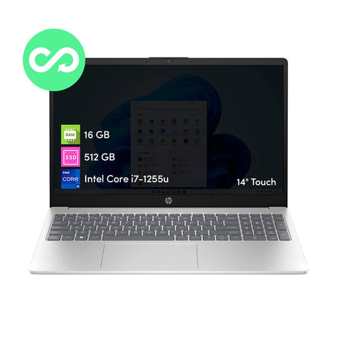 Notebook HP Intel i7 16GB 512GB SSD 15.6 FHD Táctil W11