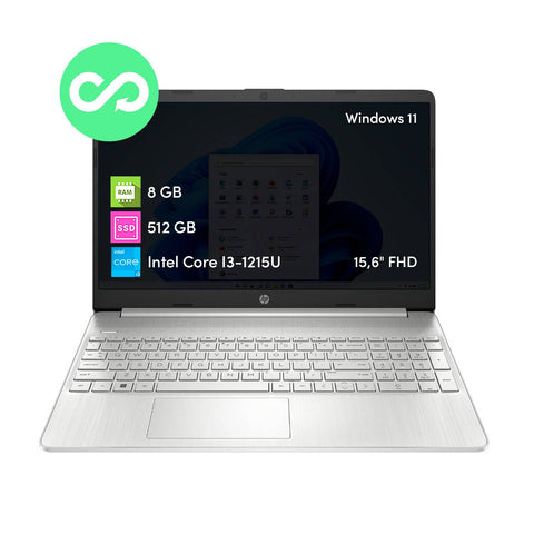 Notebook HP Intel i3 8GB 512GB 15.6 FHD Win11