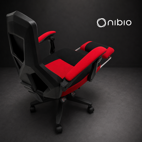 Silla Gamer Nibio Rex V2 Reclinable Apoyapies Roja