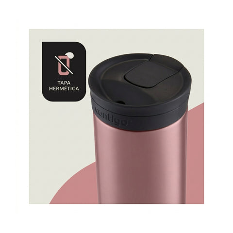 Vaso Termico Contigo Huron 473ml Frio y Caliente Rosado