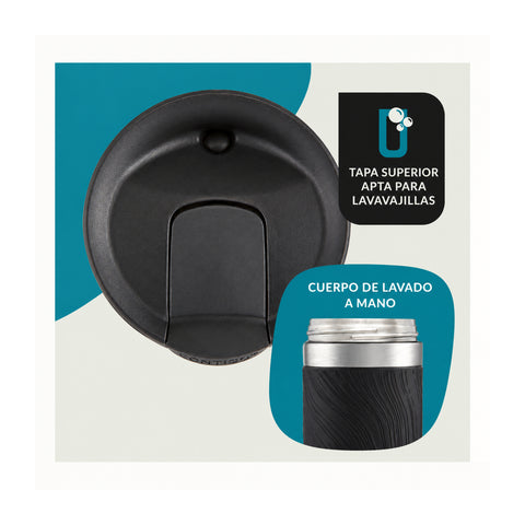 Vaso Termico Contigo Huron 473ml Frio y Caliente Rosado