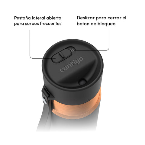 Vaso Mug Botella Termico Contigo Agua Café Autoseal 473ml