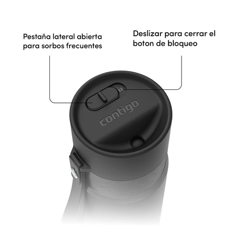 Vaso Mug Botella Termico Contigo Agua Café Autoseal 473ml