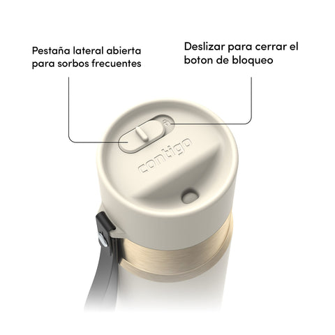 Vaso Mug Botella Termico Contigo Agua Café Autoseal 473ml