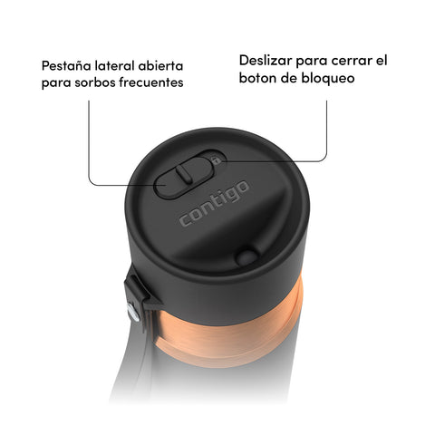 Vaso Mug Botella Termico Contigo Agua Café Autoseal 710ml