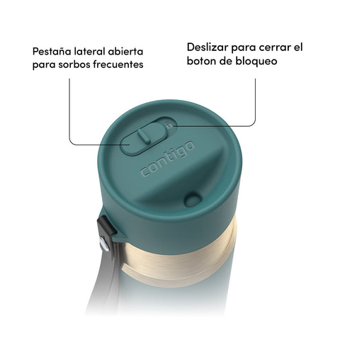 Vaso Mug Botella Termico Contigo Agua Café Autoseal 473ml