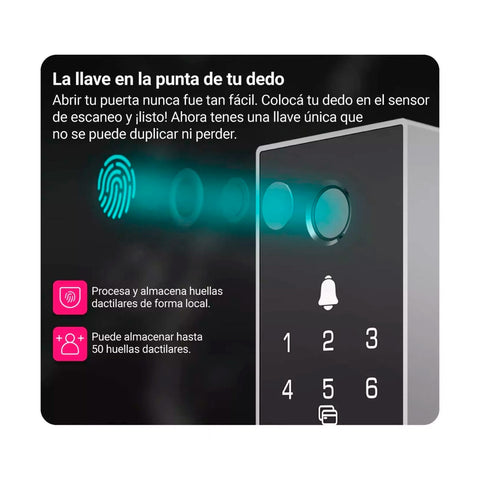 Cerradura Biometrica Inteligente Ezviz DL03 Pro Wifi con Huella