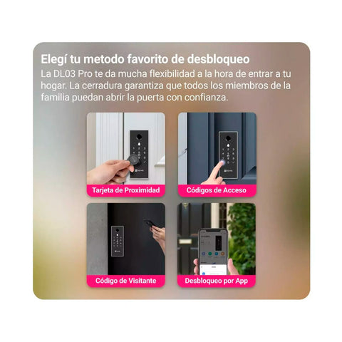 Cerradura Biometrica Inteligente Ezviz DL03 Pro Wifi con Huella