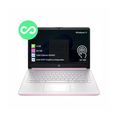 Notebook HP Celeron 4GB 64GB 14' Táctil HD W11