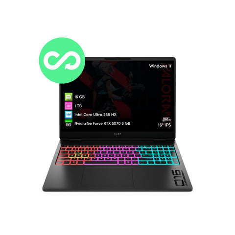 Notebook Gamer HP Omen 16 Intel Core Ultra 7 16GB 1TB SSD RTX5070 16" FHD W11
