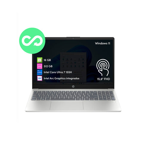 Notebook HP Intel Ultra 7 16GB 512GB SSD 15.6' Táctil FHD Win11