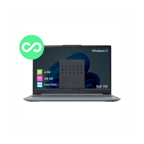 Notebook Lenovo Slim Intel N100 4GB 128GB 15.6' FHD Win11