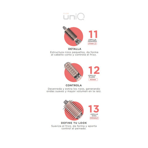 Cepillo Secador Gama Multistyler UniQ Styler Flow 15 acc