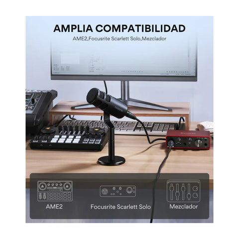 Microfono Dinamico Maono PD100 XLR Grabacion y Podcast