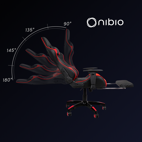 Silla Gamer Nibio Gc181 Reclinable 180° Apoya Pies Brazos