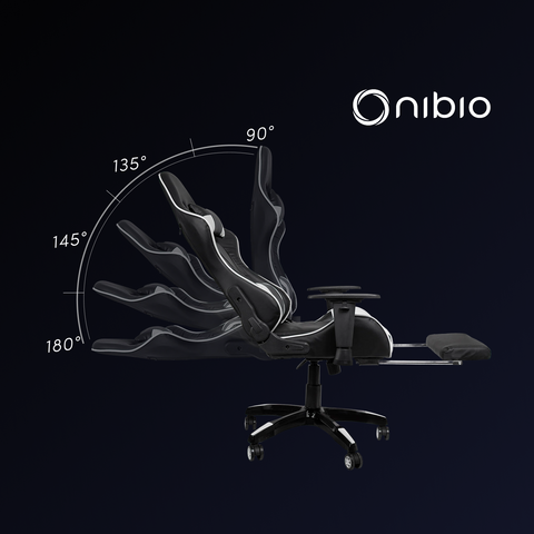 Silla Gamer Nibio Gc181 Reclinable 180° Apoya Pies Brazos