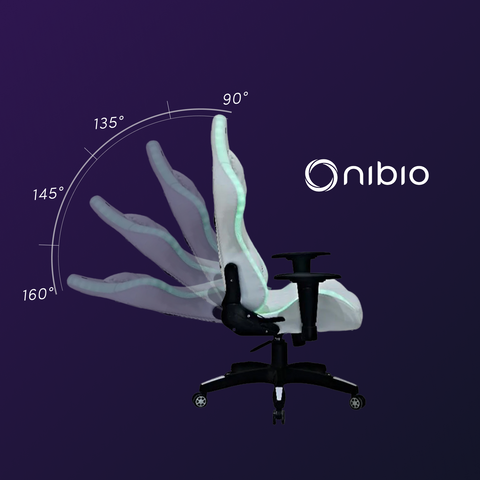 Silla Gamer Nibio Pro RGB con Control Remoto Apoyabrazos 2D Reclinable