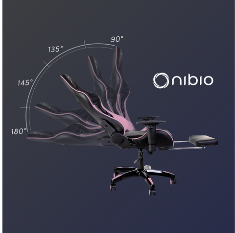 Silla Gamer Nibio Destroyer Reclinable 180° Apoyapies
