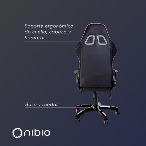 Silla Gamer Nibio Destroyer Reclinable 180° Apoyapies