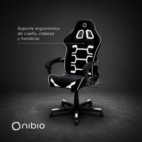 Silla Gamer Nibio Savage Reclinable 160° Blanca