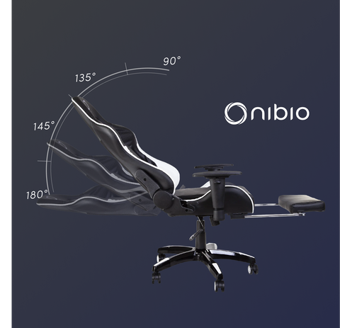 Silla Gamer Nibio Destroyer Reclinable 180° Apoyapies