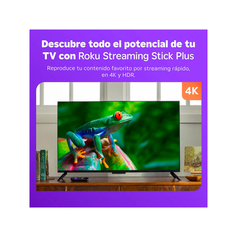 Dispositivo de Streaming Roku Stick Plus 4K 2025 Open Box