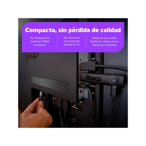 Dispositivo de Streaming Roku Stick Plus 4K 2025 Open Box