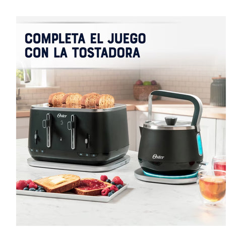 Hervidor Premium Oster 1.5 Lt 4510 Negro Acero Inox