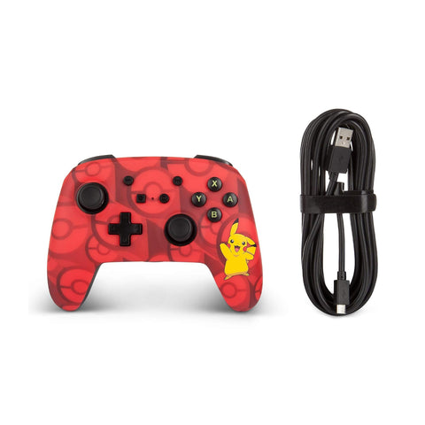 Control Joystick Power A Pikachu Nintendo Switch Rojo USB