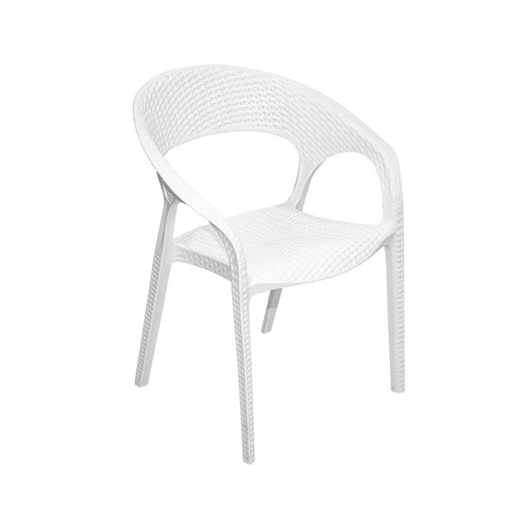 Silla Ratan Curve Con Brazos