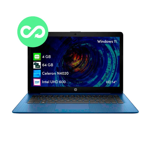 Notebook Hp Stream Intel Celeron 4gb 64gb Win11 14' Azul