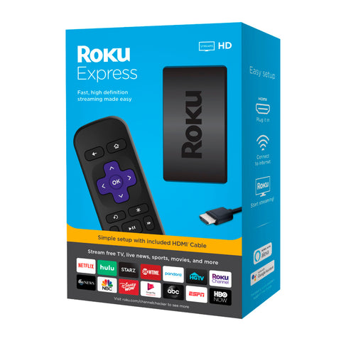 Dispositivo de Streaming Roku Express 3930R HD Streaming Player (OPEN BOX)