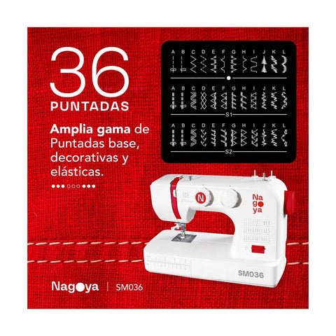 Máquina de Coser Nagoya SM036 36 Puntadas