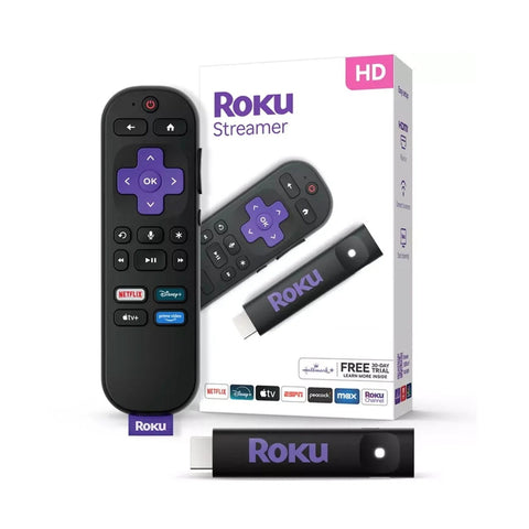 Dispositivo de Streaming Roku 3840s2 Streamer HD Control Por Voz Netflix Disney+